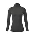 thumbnail image 1 of Women Soft Long sleeve Lightweight Turtleneck Top, 1 of 5