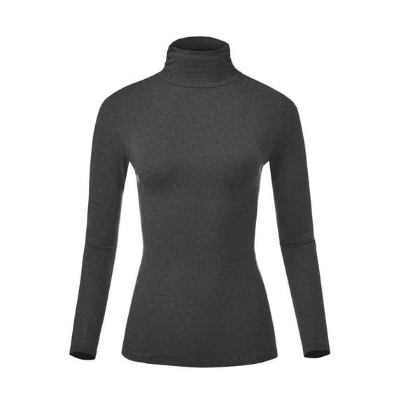Women Soft Long sleeve Lightweight Turtleneck Top