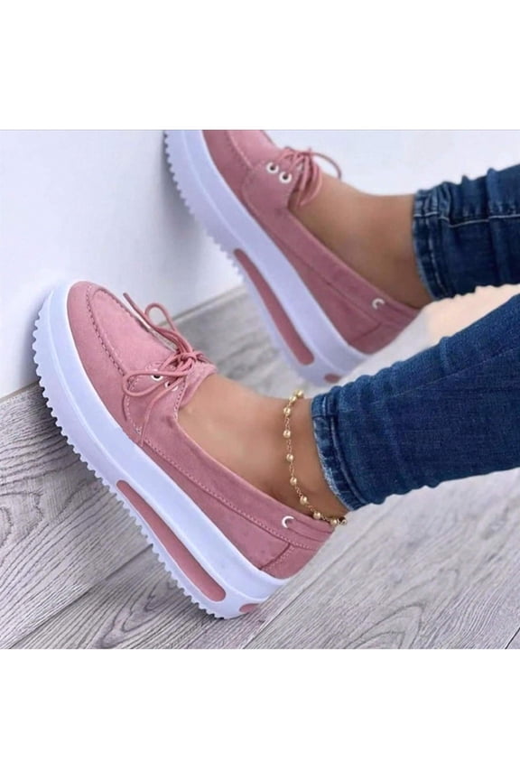 Women Soft Moccasin Style Sneakers Comfortable Slip-On Design for Casual & Work Wear
