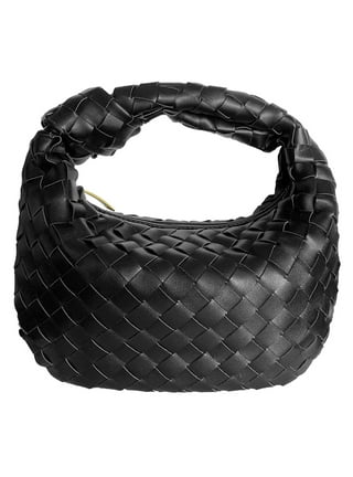 Tiyuyo Women Rivet Shoulder Bags Leather Chain Clutch Crossbody Handbag  (Black)