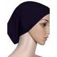 thumbnail image 1 of Women Soft Under Scarf Tube Bonnet Cap Bone Islamic Head Cover Hijab 20 Colors, 1 of 1