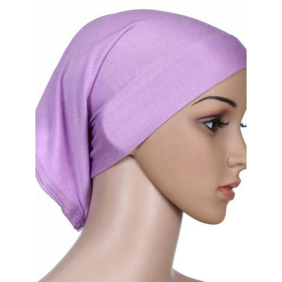 Women Soft Under Scarf Tube Bonnet Cap Bone Islamic Head Cover Hijab 20 Colors