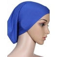 thumbnail image 1 of Women Soft Under Scarf Tube Bonnet Cap Bone Islamic Head Cover Hijab 20 Colors, 1 of 1