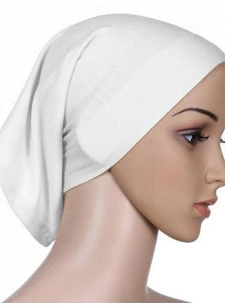 Lenmipot Women Under Hijab Cap Islamic Underscarf Turbans for Women Solid Color Hijab Bonnet Caps Muslim Scarf Inner Cap