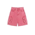 thumbnail image 1 of Women SoftRed Cargo Jeans Shorts Vintage Casual Harajuku High Waist Denim Pants Female Y2K Baggy A Line Wide Leg Shorts Summer -SoftRed-M, 1 of 7