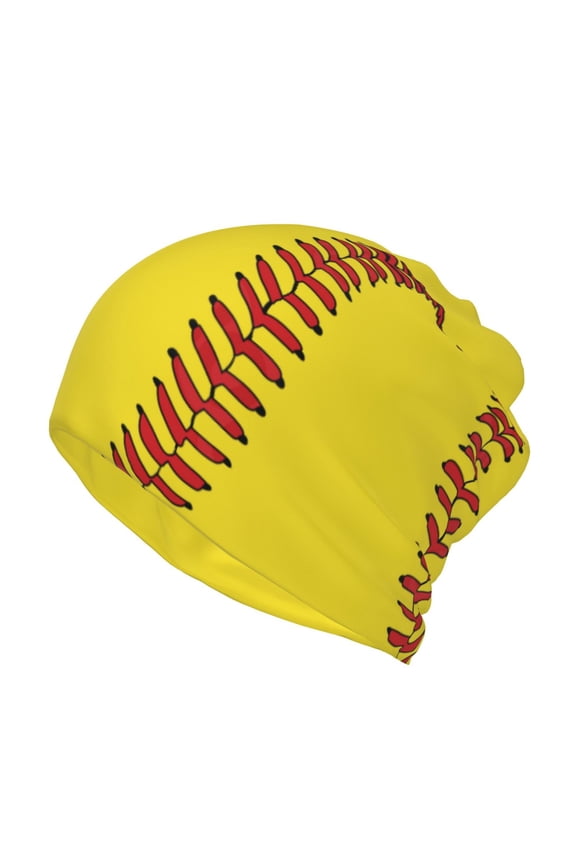 Women Softball Baseball Slouchy Beanie Hat Stretch Turban Hats Headwear Caps Baggy Skull Sleep Scarf