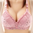 thumbnail image 1 of Women Soild Color Wireless Sports Seamless Push Up Adjustable Yoga Sleep Large Bra Training Bra for Women Low Back Bra Women Bras plus Size Pack Compression Sports Bra Sports Bra Packs Sports for, 1 of 4