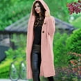 thumbnail image 1 of Women Solid Buttoned Sweater Hooded Cardigan Long Sleeve Sweater Coat plus Size Coats for Girls Knit Cardigan Women Long Candy Corn Cardigan Long Winter Coat for Women Long Knitted Sweaters for Women, 1 of 4