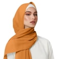 thumbnail image 1 of Women Solid Chiffon Hijab, Long Flowy Modest Head Wrap Scarf, 1 of 3