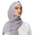 thumbnail image 1 of Women Solid Chiffon Hijab, Long Flowy Modest Head Wrap Scarf, 1 of 3