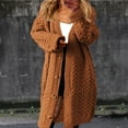 thumbnail image 1 of Women Solid Coat Patchwork Long Sleeve Cardigan V Neck Long Sweater Top Fuzzy Open Sweater Womens Cardigan Long Sleeve Sweater plus Size Sweaters for Women Womens Cropped Cardigan Cardigan for Grandma, 1 of 4