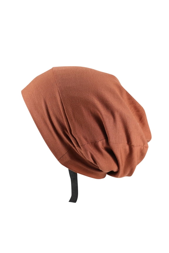 Women Solid Color Adjustable Elasticity Elastic Capless Cap
