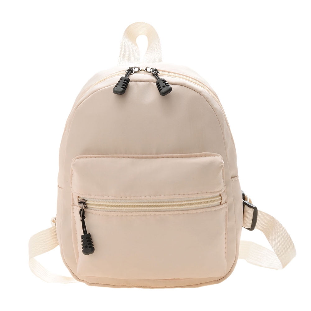 Women Solid Color Backpack Preppy Style School Nylon Mini Rucksack ...