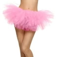 thumbnail image 1 of Women Solid Color Classic 5 Layered Fluffy Party Costume Short Tulle Tutu Dress, 1 of 2