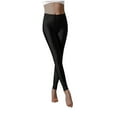 thumbnail image 1 of Women Solid Color Glossy Cloth Printed Drawstring Side Pockets Sports Casual Wearing Leggings Outside Pants Outdoor Basic Fall Clothes Fashion Winter Clothing, 1 of 3