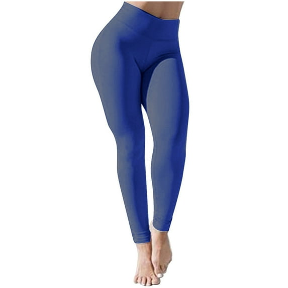Women Solid Color High Waist Yoga Pants Female Lounge Abdomen Control Workout Running Butt Lift Tights Ladies Leisure Booty Leggings Women Super Elastic Slim Trousers