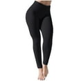 thumbnail image 1 of Women Solid Color High Waist Yoga Pants Female Lounge Abdomen Control Workout Running Butt Lift Tights Ladies Leisure Booty Leggings Women Super Elastic Slim Trousers, 1 of 5