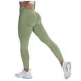 thumbnail image 1 of Women Solid Color High Waist Yoga Pants for Lifting Running Workout Gym Fitness Stretchy Soft Sweat Wicking Comfortable, 1 of 4