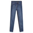 thumbnail image 1 of Women Solid Color Jeans, Winter High Waisted Fleece Lined Jeggings with Pockets, 1 of 5