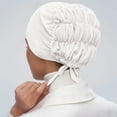 thumbnail image 1 of Women Solid Color Mesh Bandage Bottoming Hat Breathable Elastic Belt Cap Scarf Bottoming Headscarf Headbands Large for Women Earth Village Headband Thin Sweatbands Band Head Headband Sweat Stretch, 1 of 3
