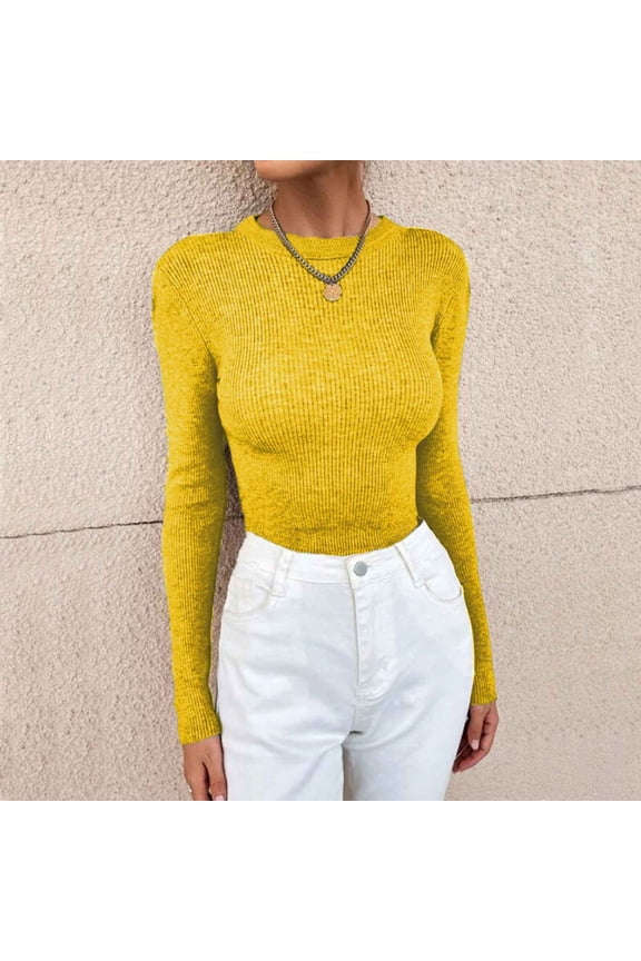 Women Solid Color O Neck Knitted Sweater Bottoming Turtleneck Sweater Tops 5x Sweatshirts for Men Big And Tall Quarter Zip Pullover Men Sweatshirt Womens Quarter Men Dharma Sweatshirt Mens Hoodies