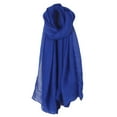 thumbnail image 1 of Women Solid Color Scarfs Large Long Lightweight Headscarf Linen Sheer Shawl Wrap, 1 of 19