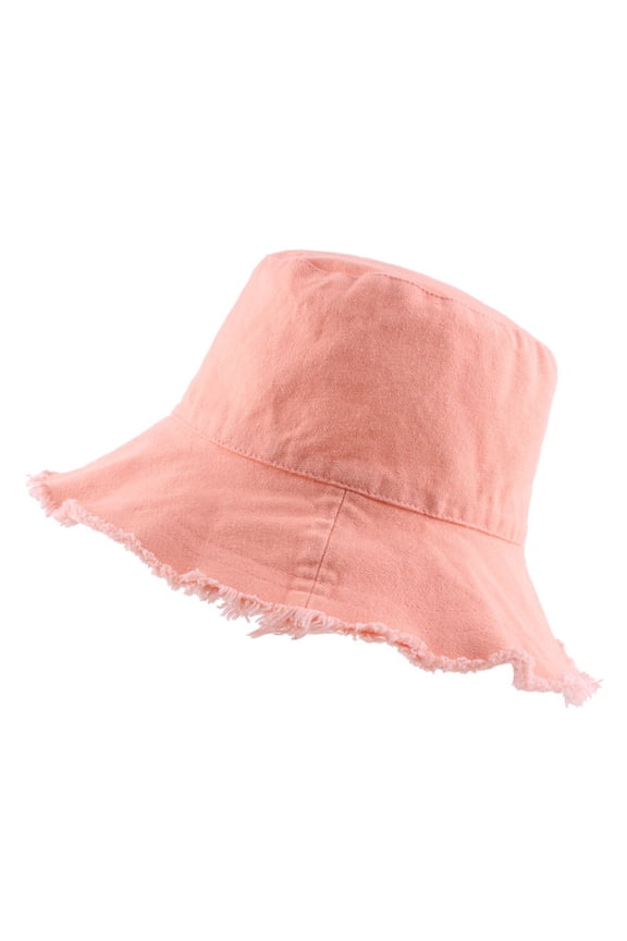 Women Solid Cotton Bucket Hat Summer Sun Fishmen Hunting Driving Cycling Cap