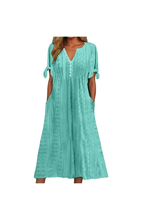 Women Solid Dress with Cut Out V Neck Sexy Lace Frilly Long Dress, Polyester/Spandex, for Any Occasions