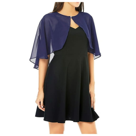 Women Solid Elegant Sleeveless Chiffon Wedding Shawl Solid Suitable For Spring Summer Weddings Cardigan Bridal Jacket Dress Shawls for Girls Womens Scarfs Summer Travel Scarf Readers Wrap Pocket Shawl