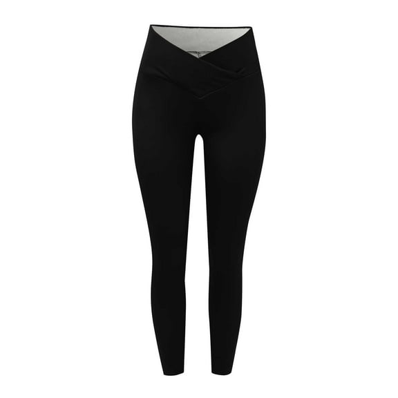 Women Solid High Waist Thermal Flared Leggings Wide Leg Yoga Pants for Everyday Comfort and Warmth Comfortable Sweatpants for Women Relaxed Fit Pant