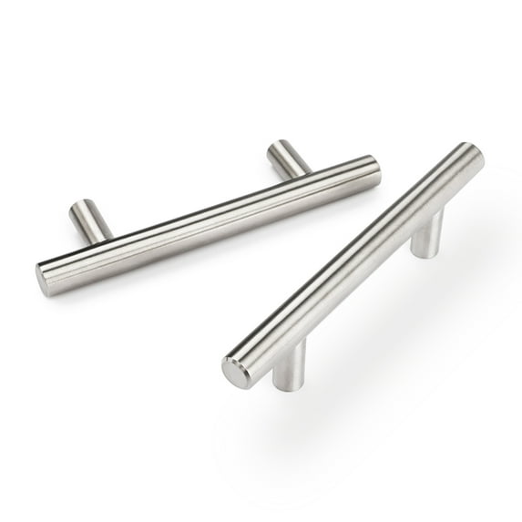 Goldenwarm 10 Pack Handles Brushed Nickel Cabinet Pulls Drawer Handles for Kitchen Door Bedroom DresserBathroom Wardrobe Hardware, 3in