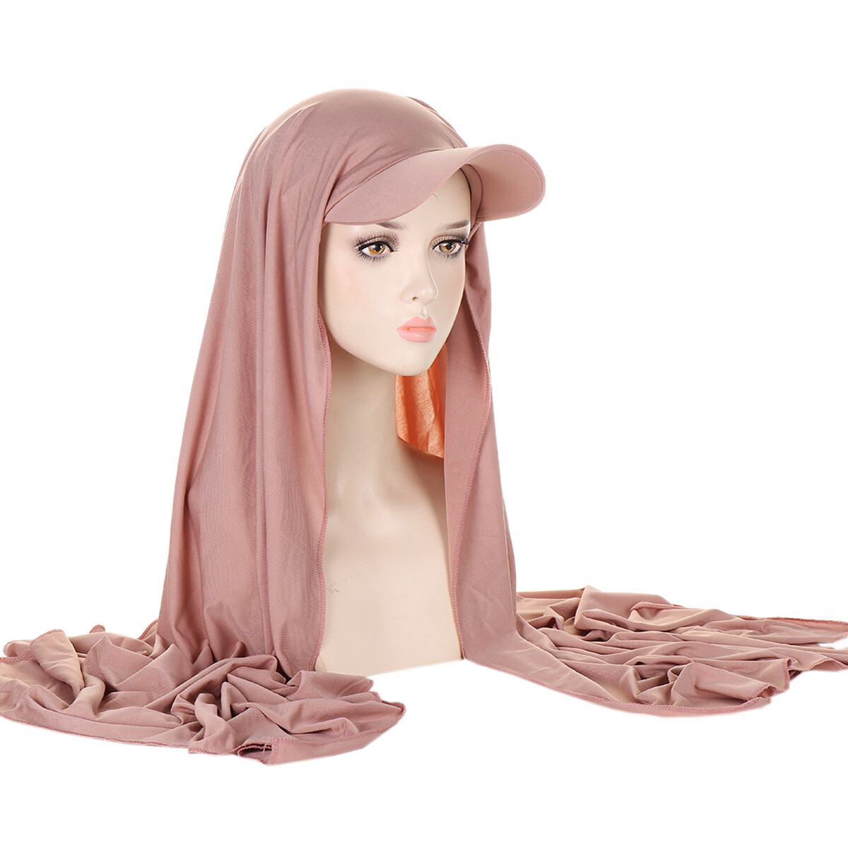 Women Solid Long Hijab Scarf Turban Hat Headwrap Hair Wrap Shawl Scarves Cap