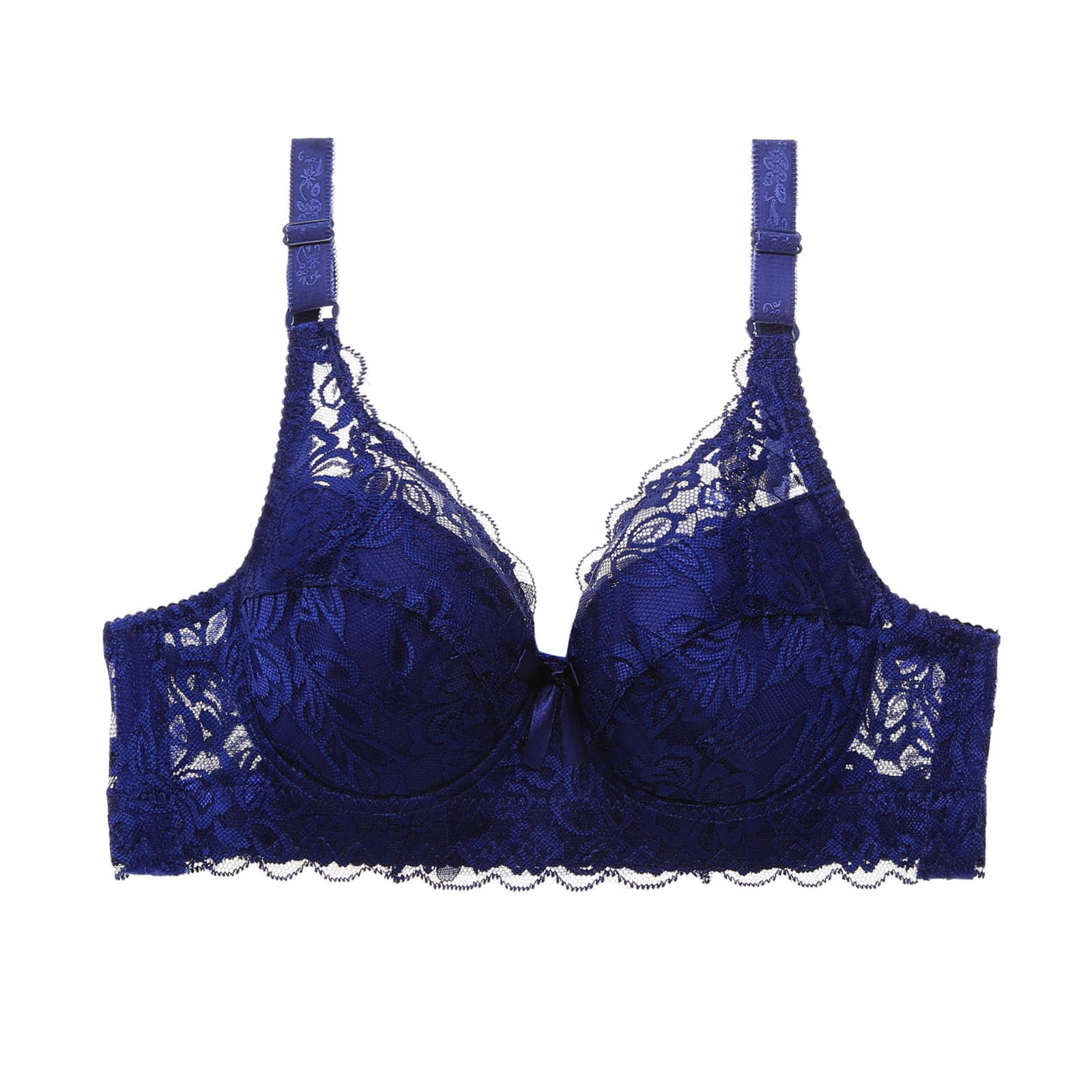 Women Solid Low Back Bras Underwired U Shape Backless Bras Multiple