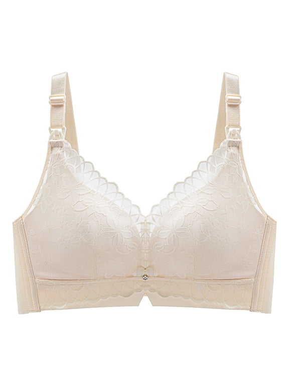 Women Solid Maternity Nursing Bra Breathable Sleep Comfort Without Underwire Lace Push Up