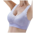 thumbnail image 1 of Women Solid Maternity Open Button Breastfeeding Bra Pulls Up Sag Feeding Comfort Thin Bra, 1 of 1