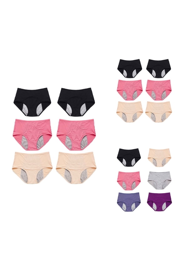 Women Solid Mesh Breathable And Comfortable High Waist Peripheral Leak Proof Menstrual Pants