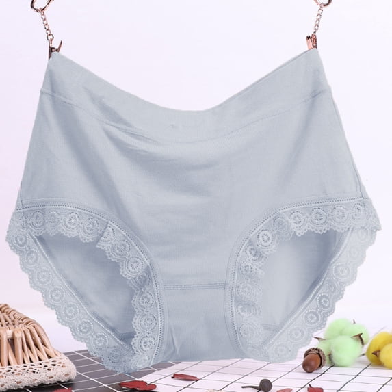 Women Solid Plus Size Underwear Mid High Waist Comfortable And Breathable Elderly Briefs Bikini Teen Underwear plus Size Panties for Women 4x Large Panties for Women Pack Womens Microfiber Underwear