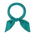 thumbnail image 1 of INSPIRE CHIC Women's Satin Neck Scarf Square Silky Solid Neckerchief Head Wrap Bandanas Teal 90x90cm/35.4x35.4 inches(LxW), 1 of 6