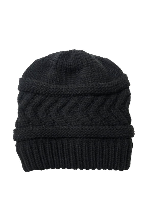 Women Solid Stitching Outdoor Warm Hats Crochet Knit Beanie Cap Peaked Cap