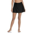 thumbnail image 1 of Women Solid Swim Skirt Build-in Brief Tummy Control Tankini Bottoms, 1 of 6