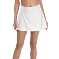 thumbnail image 1 of Women Solid Swim Skirt Build-in Brief Tummy Control Tankini Bottoms, 1 of 7