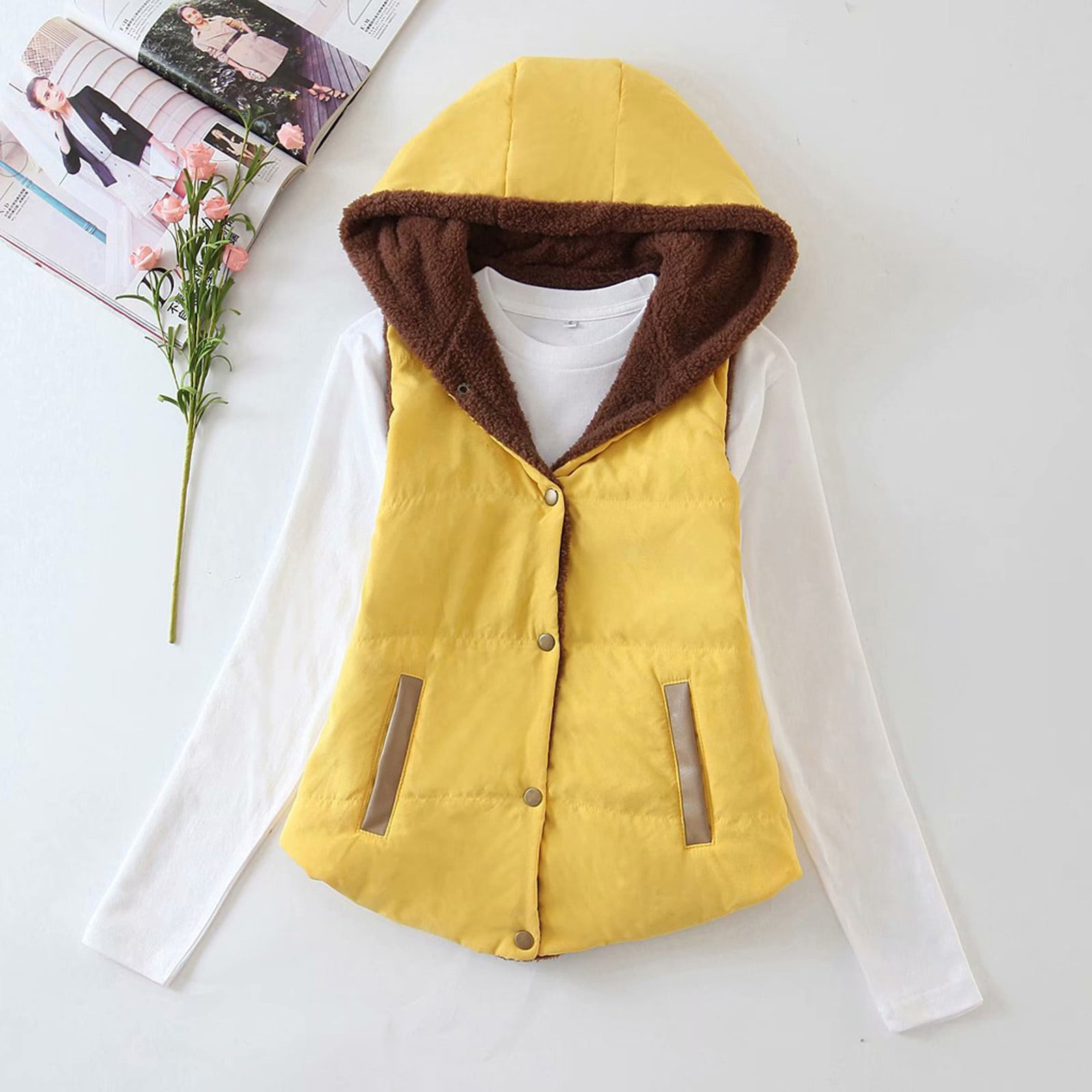 Women Solid Womens Winter Coats Short Outerwear Cotton Winter Coats