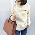thumbnail image 1 of Women Solid Zipper Sweatshirt Turtleneck Warm Soft Blouse Casual Fashion Sweatshirt Pullover Tops Shirt Blouse Top Hoodies Women Zipper Heavy Zip Hoodies Women Hoodie Crop Top Color Sweatshirt Womens, 1 of 4