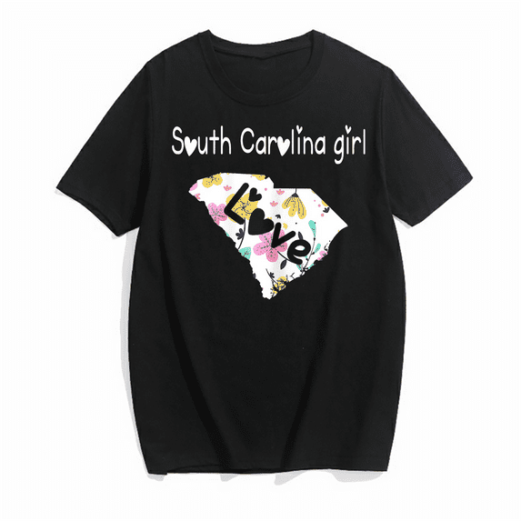 Women South Carolina Girl Shirt I Love South Carolina Home Gift T-Shirt
