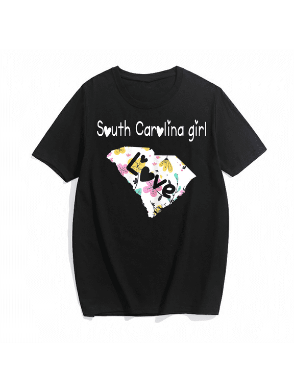 Women South Carolina Girl Shirt I Love South Carolina Home Gift T-Shirt