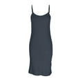 thumbnail image 1 of Women Spaghetti Strap Bodycon Dress Sleeveless Tank Midi Dress Soft Stretchy Casual Lounge Slip Nightgown, 1 of 4
