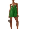 thumbnail image 1 of Women Spaghetti Strap Dress Rhinestone Cutout Cocktail Party Dress, 1 of 3