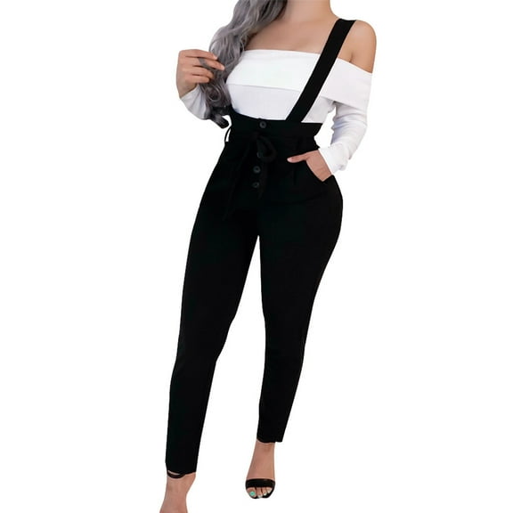 Women Spaghetti Strap Wide Legs Bodycon Jumpsuit Trousers Clubwear Rompers