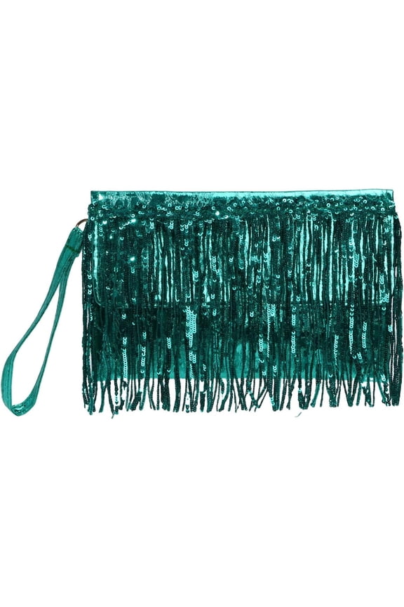 Women Sparkling Glitter Evening Clutch Handbag Clutch Bag Sequin Tassels Purse Handbags for Party
