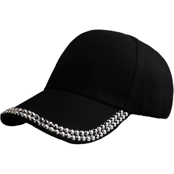 Women Sparkling Rhinestone Baseball Cap Shiny Glitter Hat Flashy Truck Summer Girl Bling Outdoor Men 2025 Sport